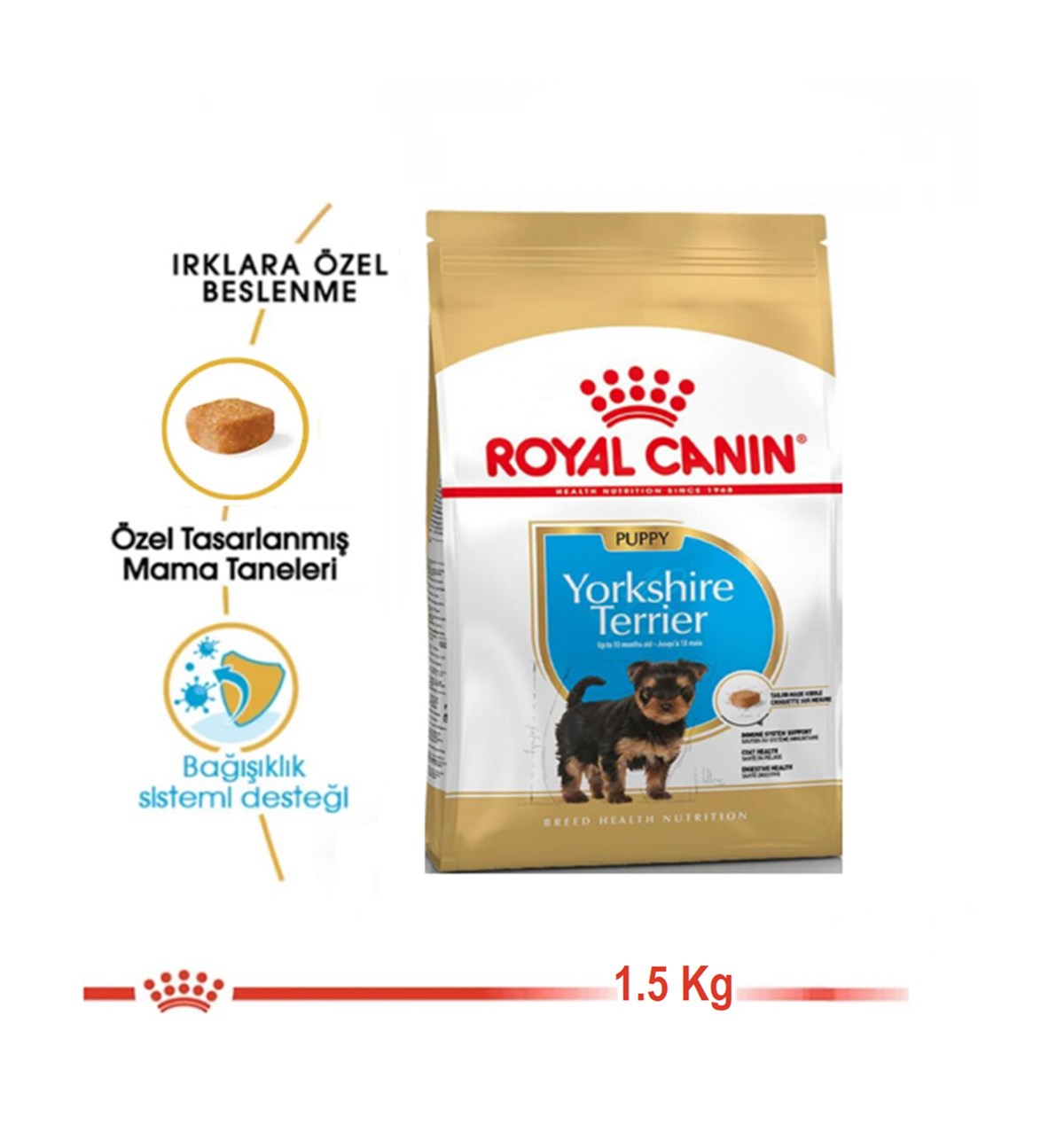 Royal Canin Yorkshire Terrier Yavru Köpek Maması 1.5 Kg
