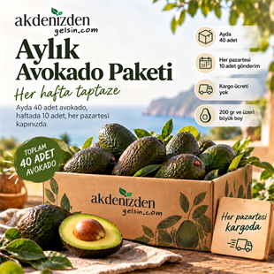 Aylık Avokado Paketi - 40 Adet (200+ gr) I 4 Haftalık