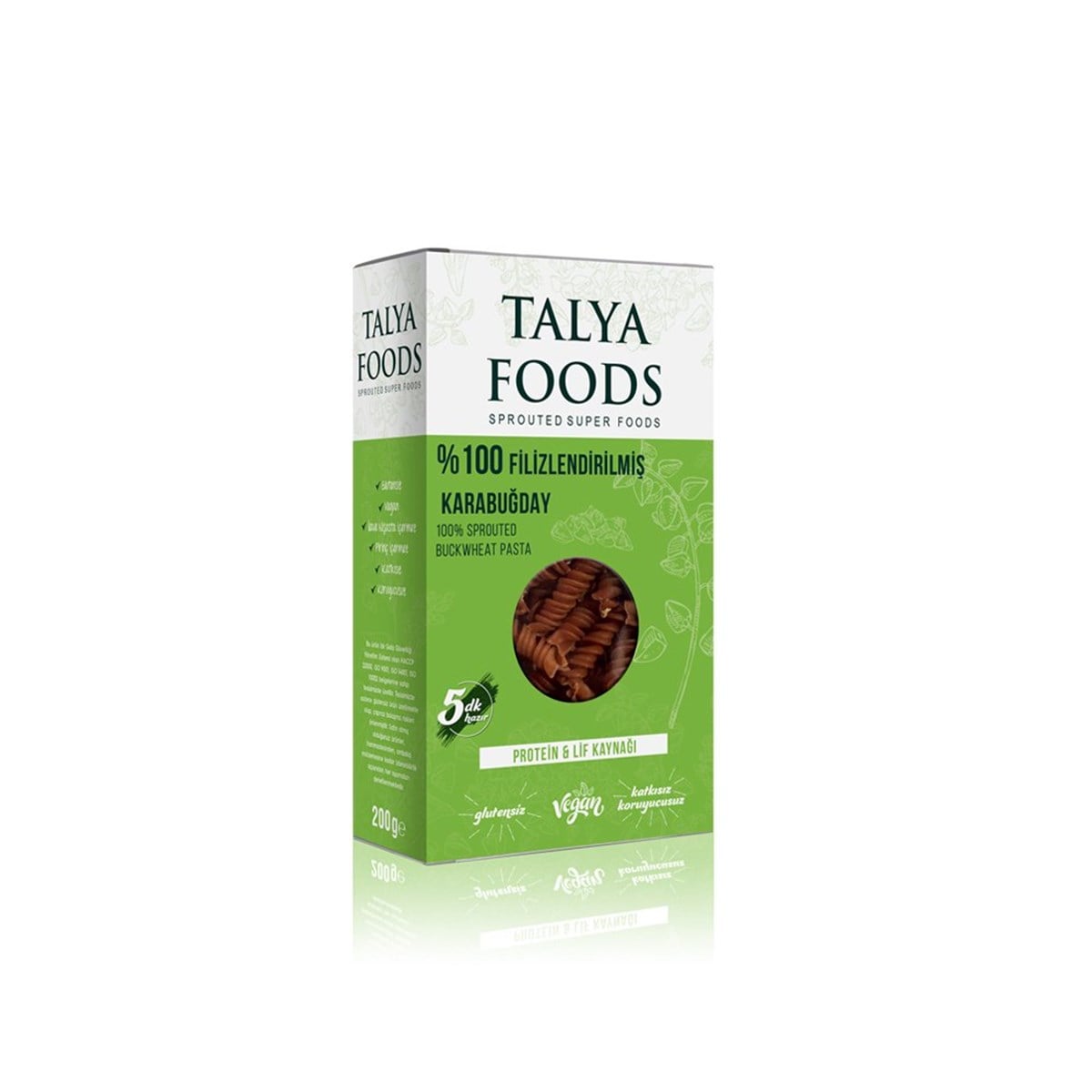 Filizlendirilmiş Çiğ Karabuğday Makarnası 200g