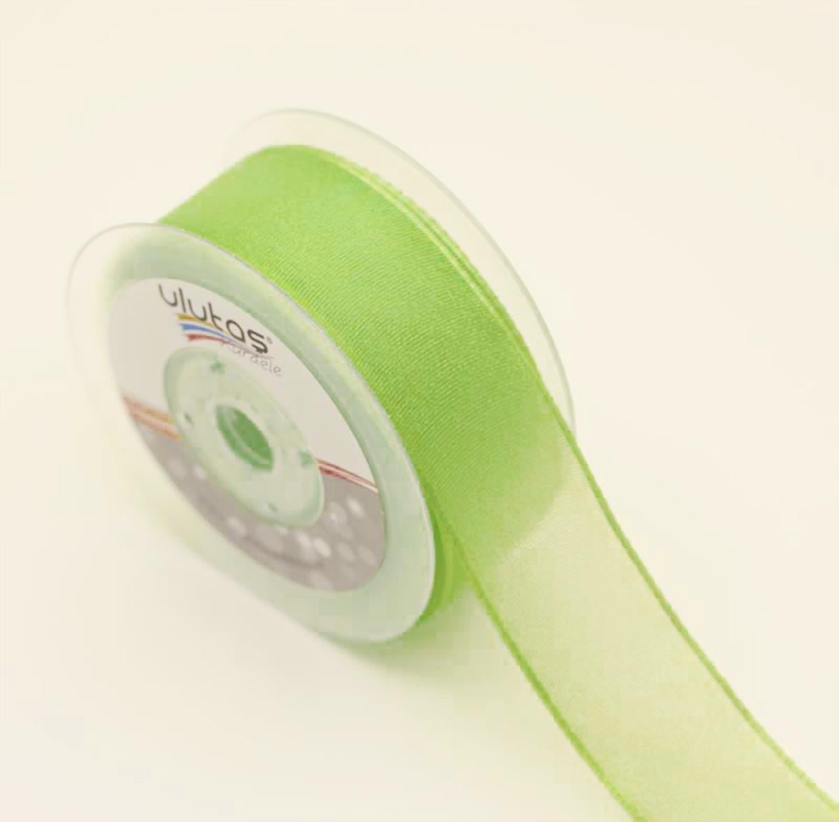 Fıstık Yeşil Sedef Kurdele 40 Mm 20 Mt