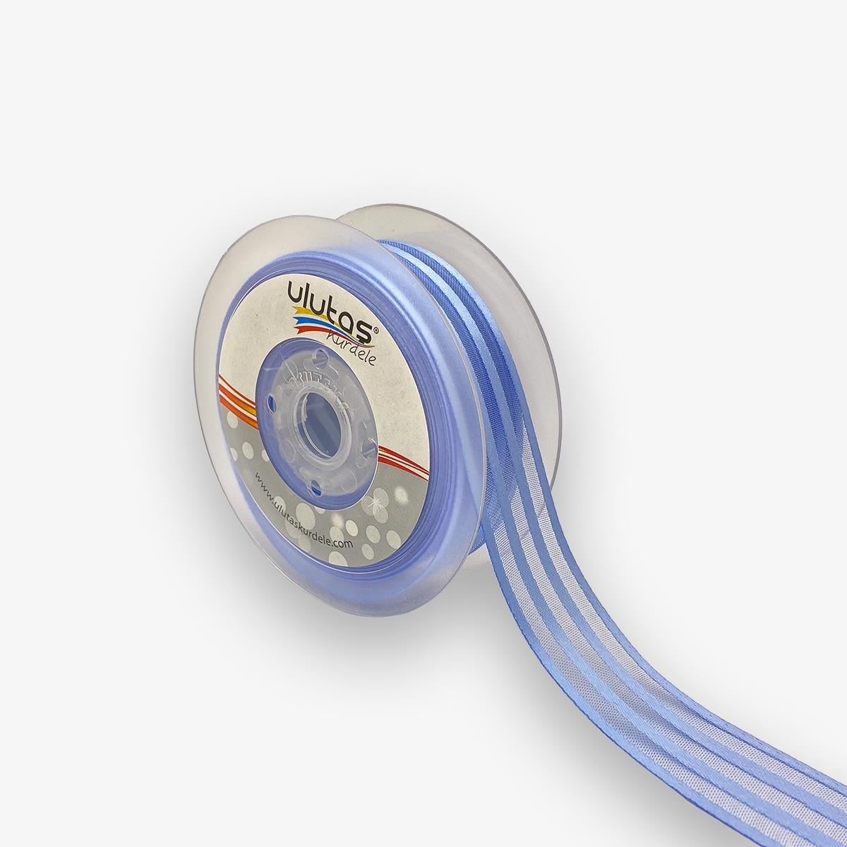 Saten Çizgili Şifon Kurdele 00004 025 Mm 20 Mt