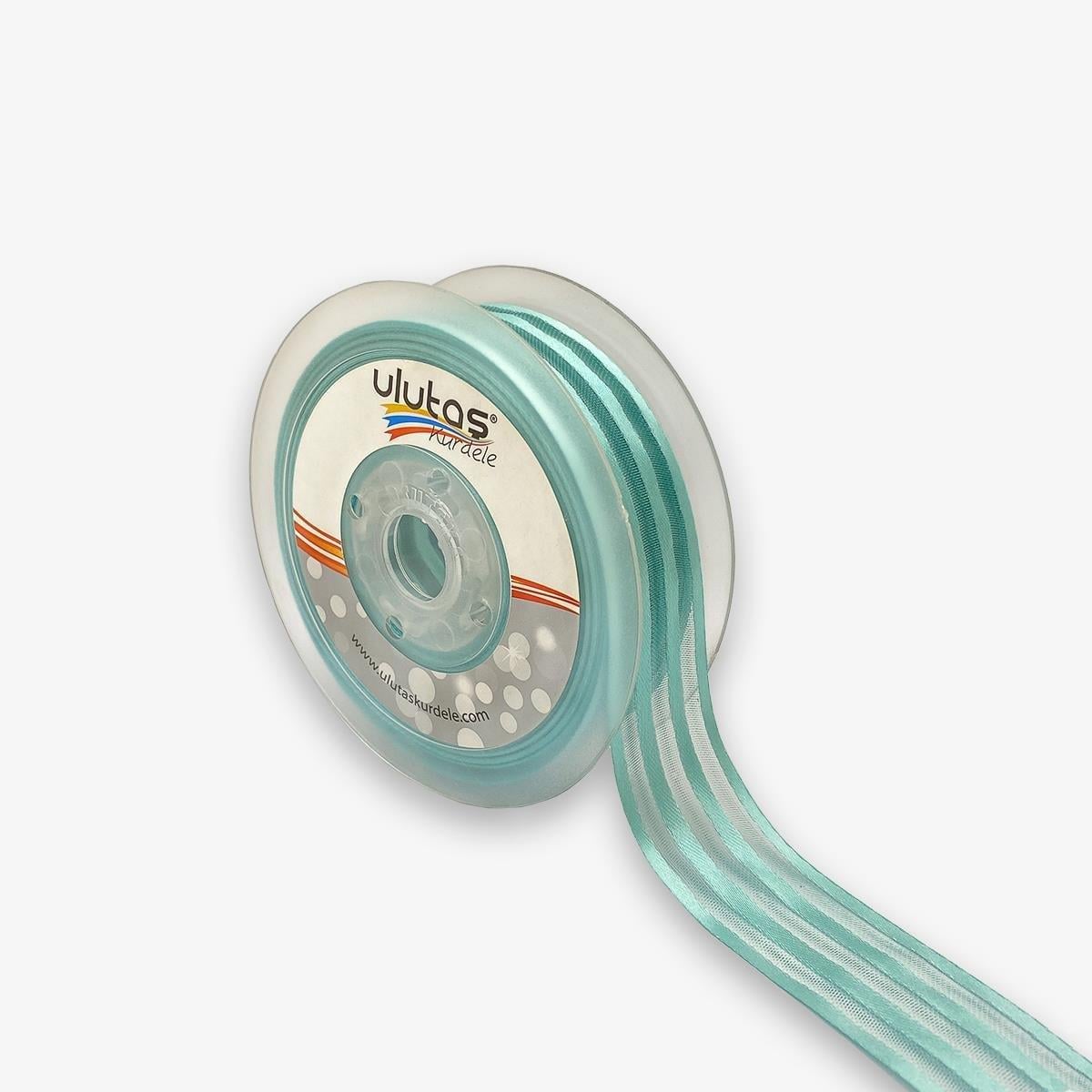 Saten Çizgili Şifon Kurdele 00008 025 Mm 20 Mt