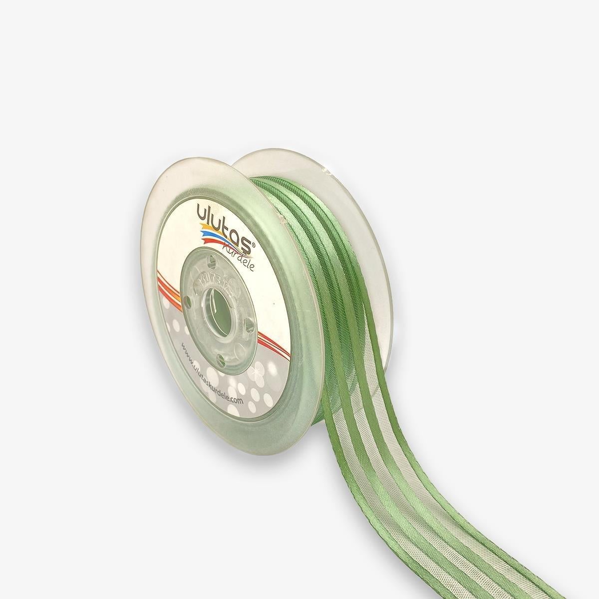 Saten Çizgili Şifon Kurdele 00010 025 Mm 20 Mt