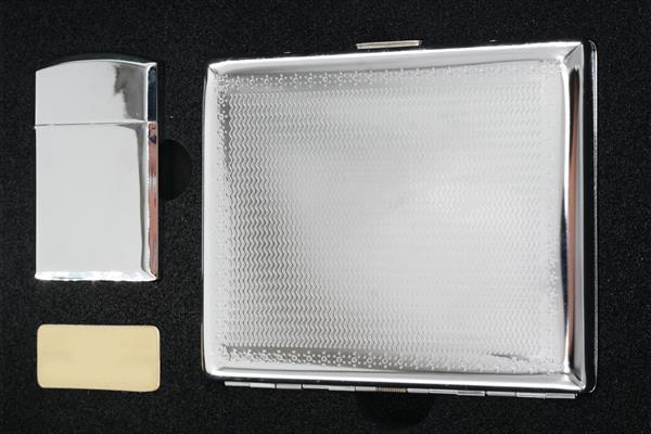316 L Paslanmaz Çelik Sigara Plakası ve Çakmaklı Set