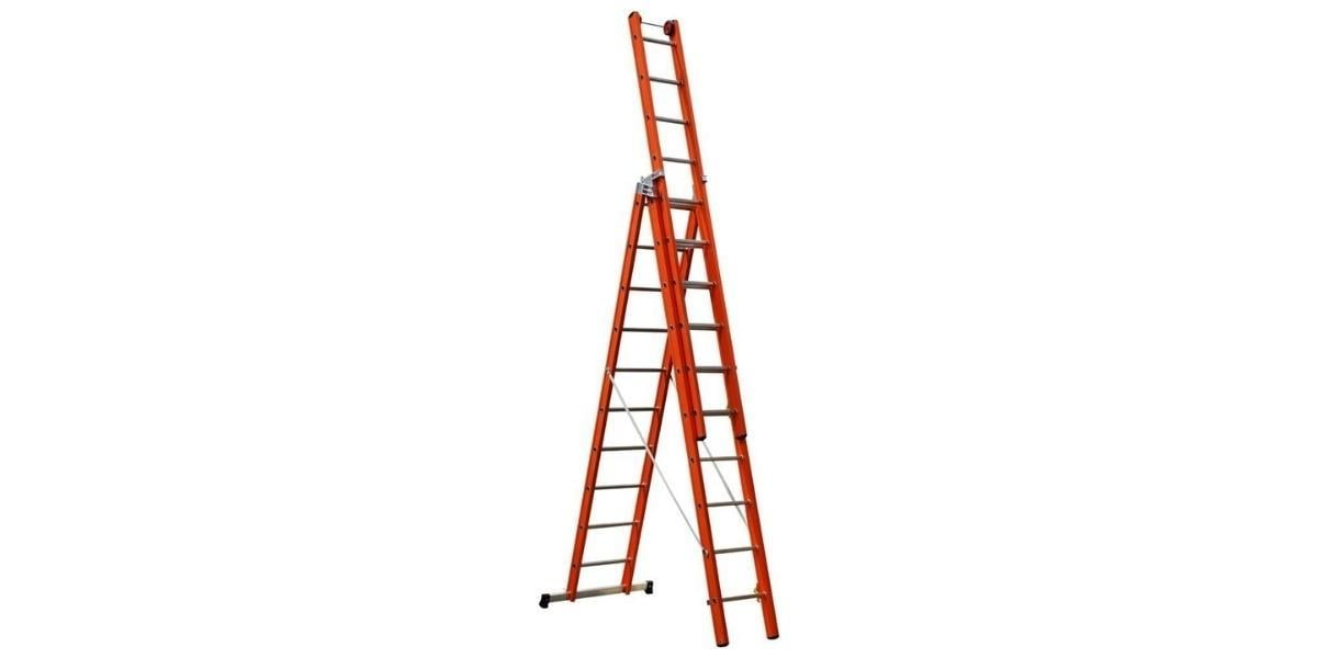 Çağsan V3 FS 190 Üç Parçalı Çok Amaçlı Fiberglas Merdiven 7.65m