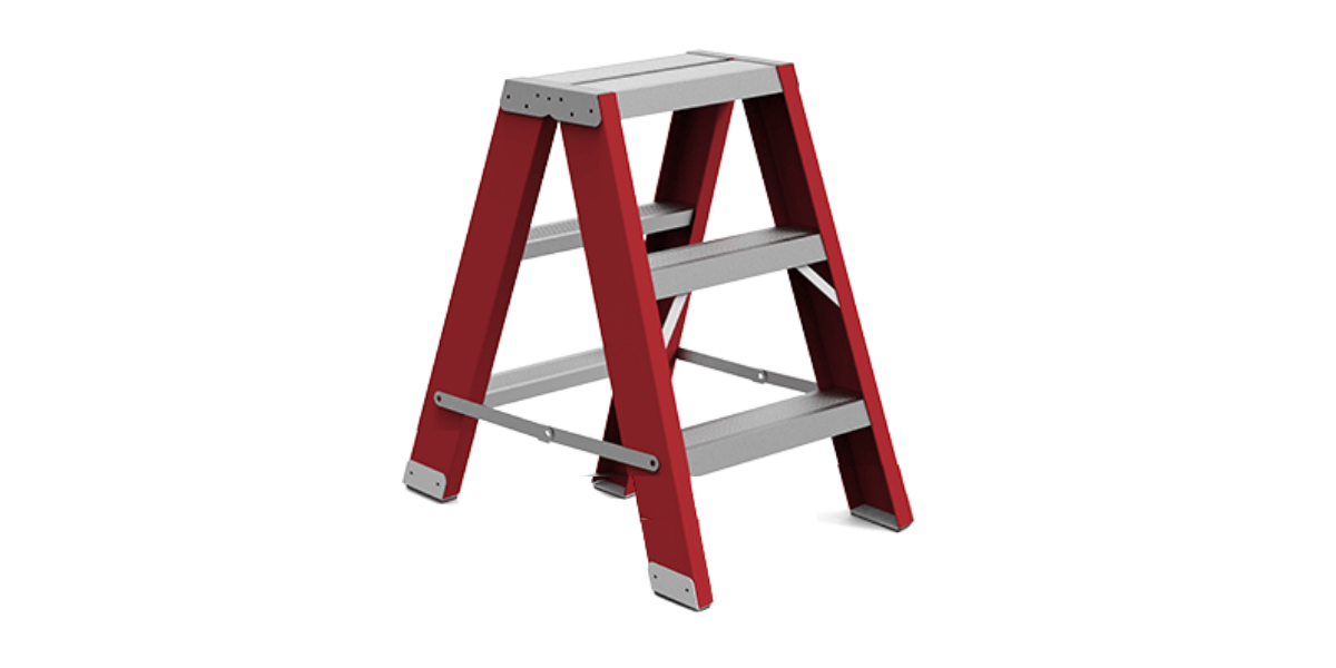 Saraylı 1903 F Fiber Mega Çift Taraflı Merdiven 0.8m