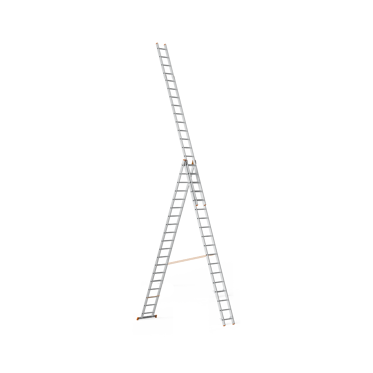 Saraylı 7319 Üç Parçalı Çok Amaçlı Alüminyum Merdiven