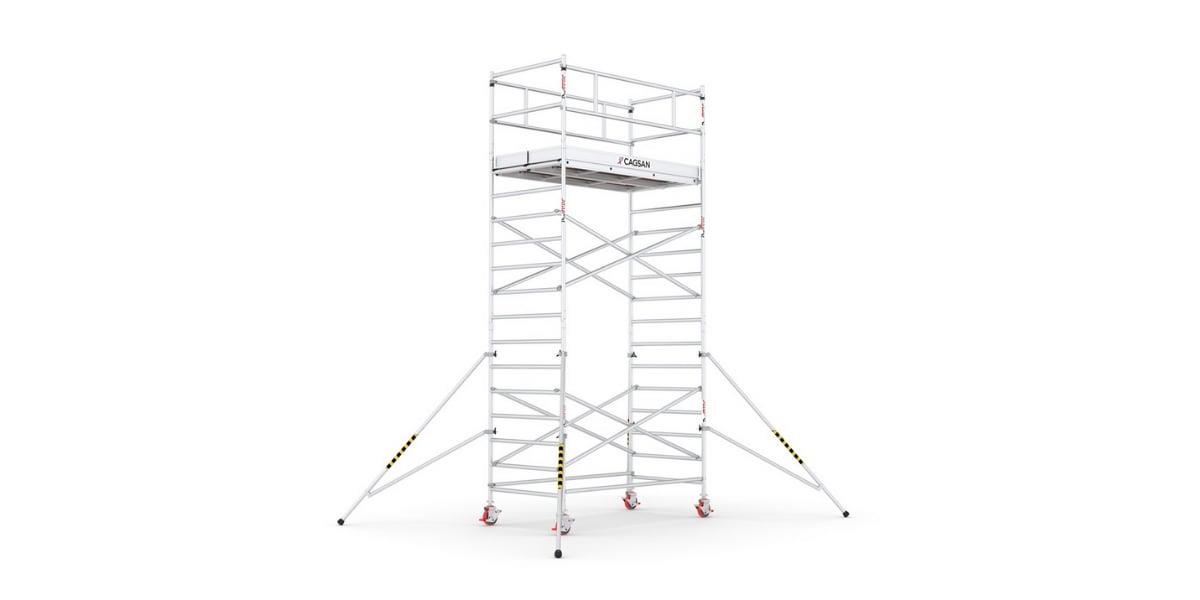 Çağsan Protube L6-FP Alüminyum İskele 14 Basamak 6.4m