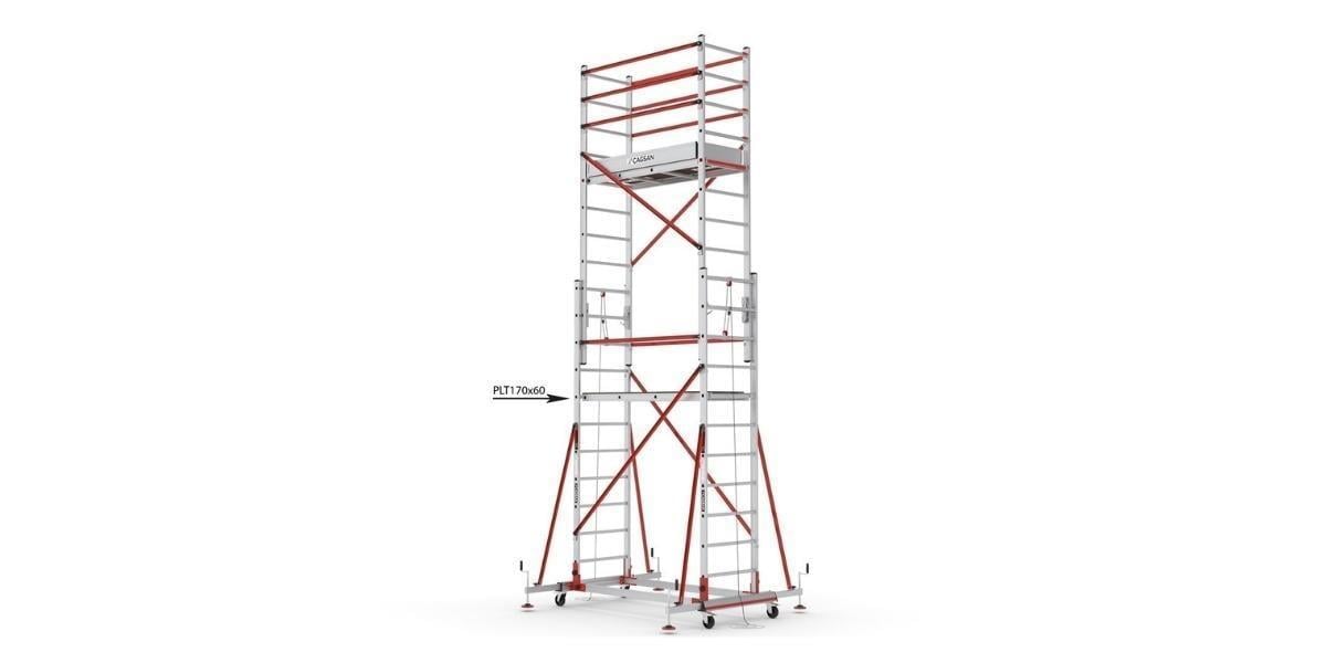Çağsan TeleSafe S006 XLN PR Premium Sürgülü Alüminyum İskele 6.5m