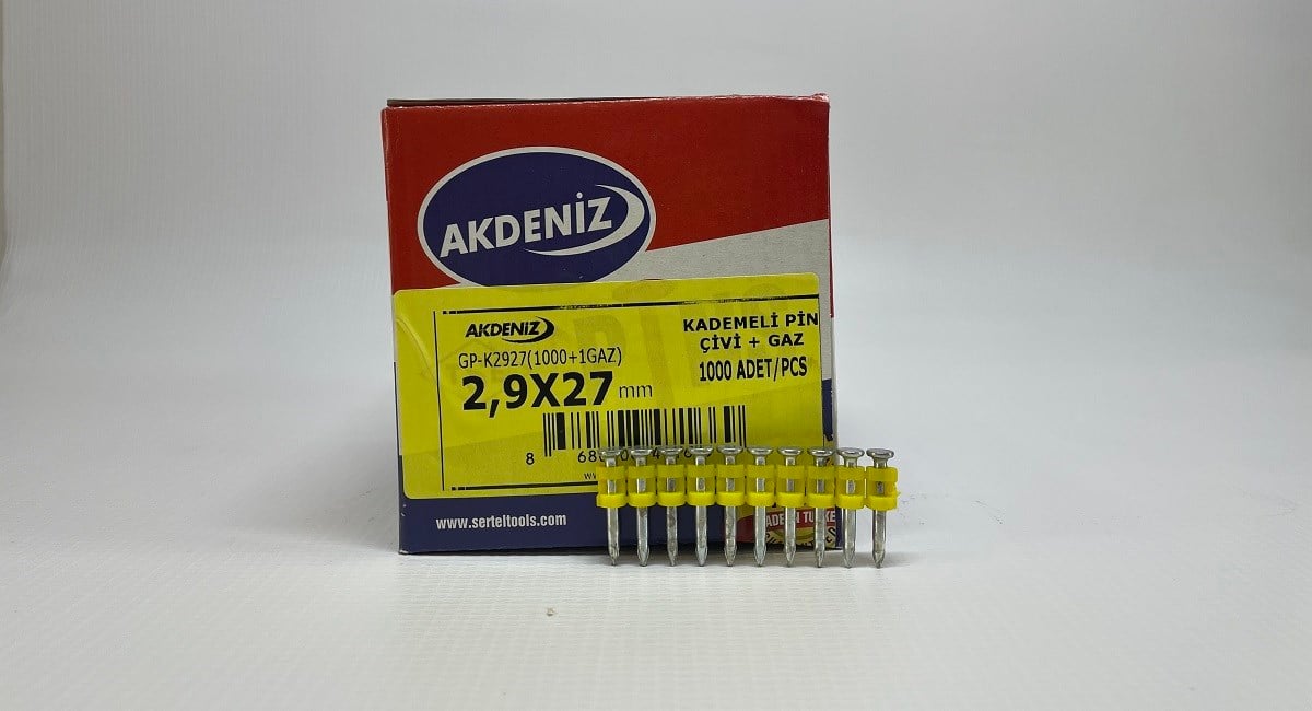 AkdenizAkdeniz Çivi 27mm Betona ÇakımGP-K 2927 Kutu/1000