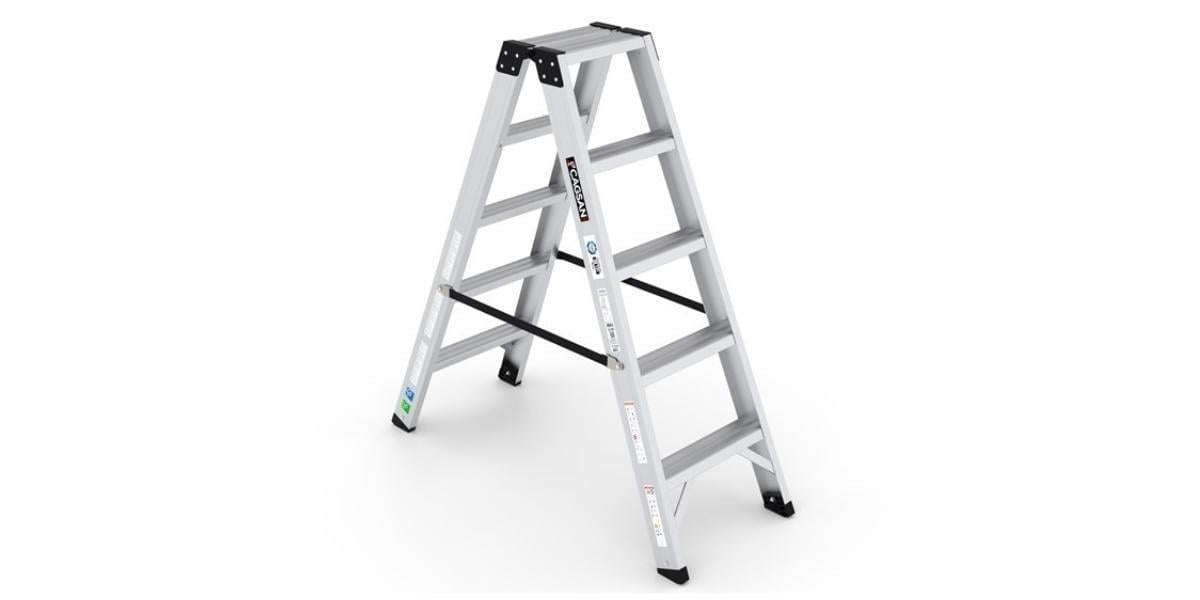 Çağsan Everest EVR Pro 5 Çift Taraflı Alüminyum Merdiven 5 Basamak