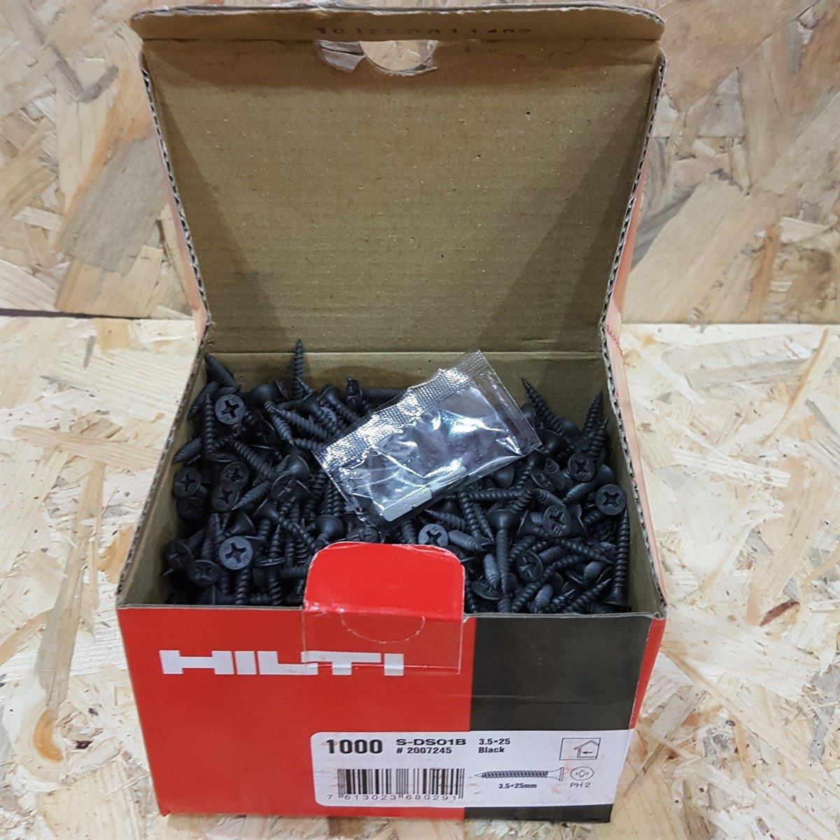 Hilti 3.5x25mm Sivri Uçlu Alçıpan Vidası