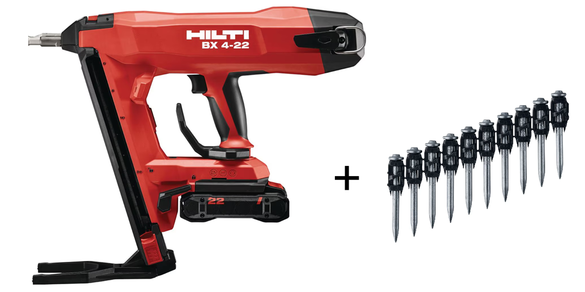 Hilti BX 4-22 Akülü Çivi Tabancası Full Set Akü +Şarj + 6.000 Çivi
