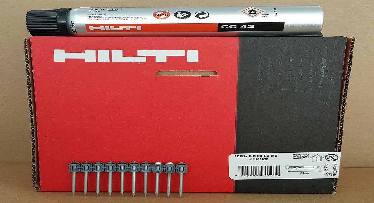 Hilti GX3 Çivisi 39mm +Gaz Betona Çakım 1200 Adet/Kutu