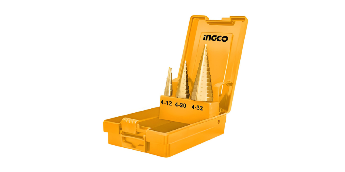 Ingco AKSDS0301 3'lü HSS Kademeli Delme Seti