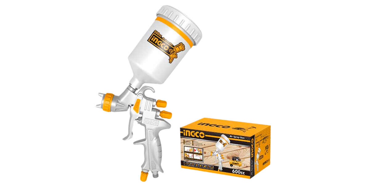 Ingco ASG1065 Endüstriyel Havalı Boya Tabancası 600CC