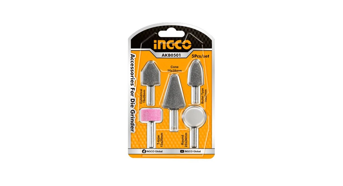 Ingco AKB0501 Taşlama Aksesuarı 5li Set