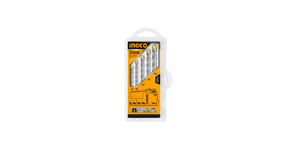 INGCOIngco AKDB3055 5'li Beton Matkap Ucu SetiING-AKDB3055