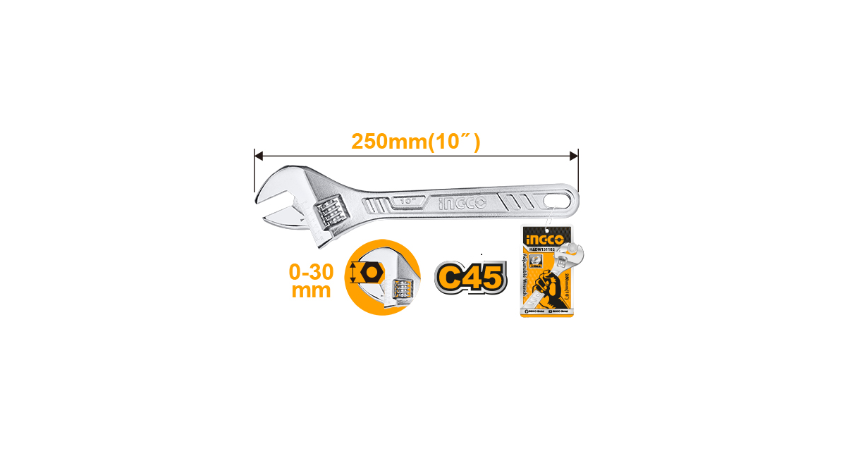 INGCOIngco HADW131102 Kurbağacık Anahtar 250mm 10