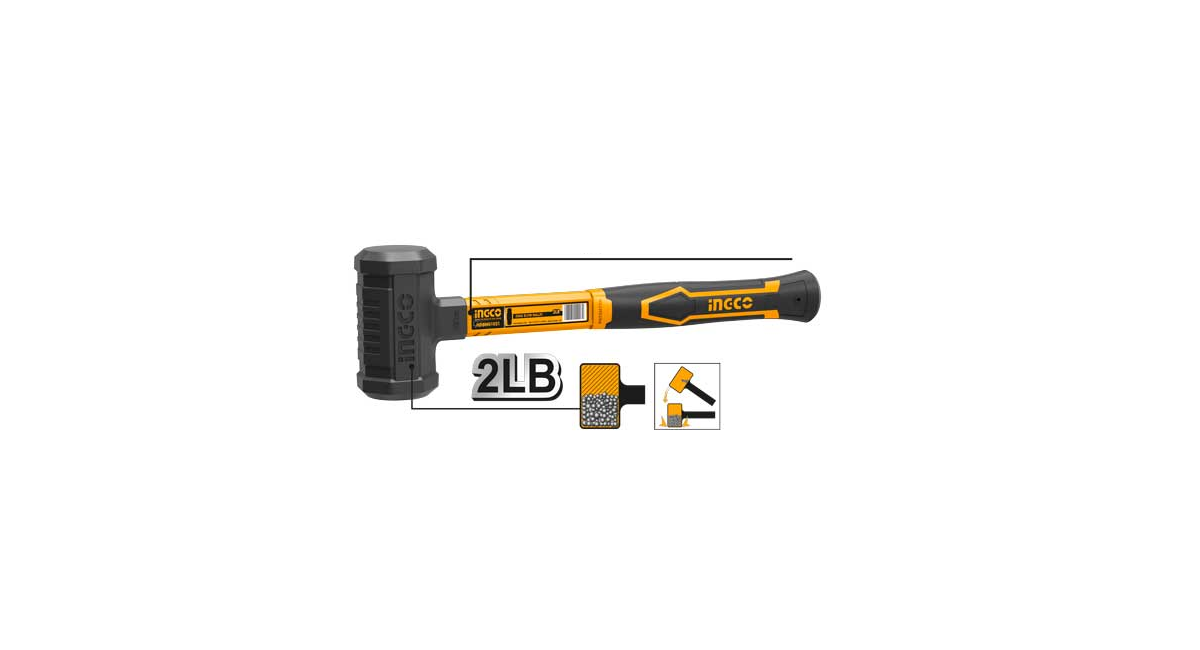 INGCOİngco HDBM01028 Fiberglass Saplı Tokmak 900gramING-HDBM01028