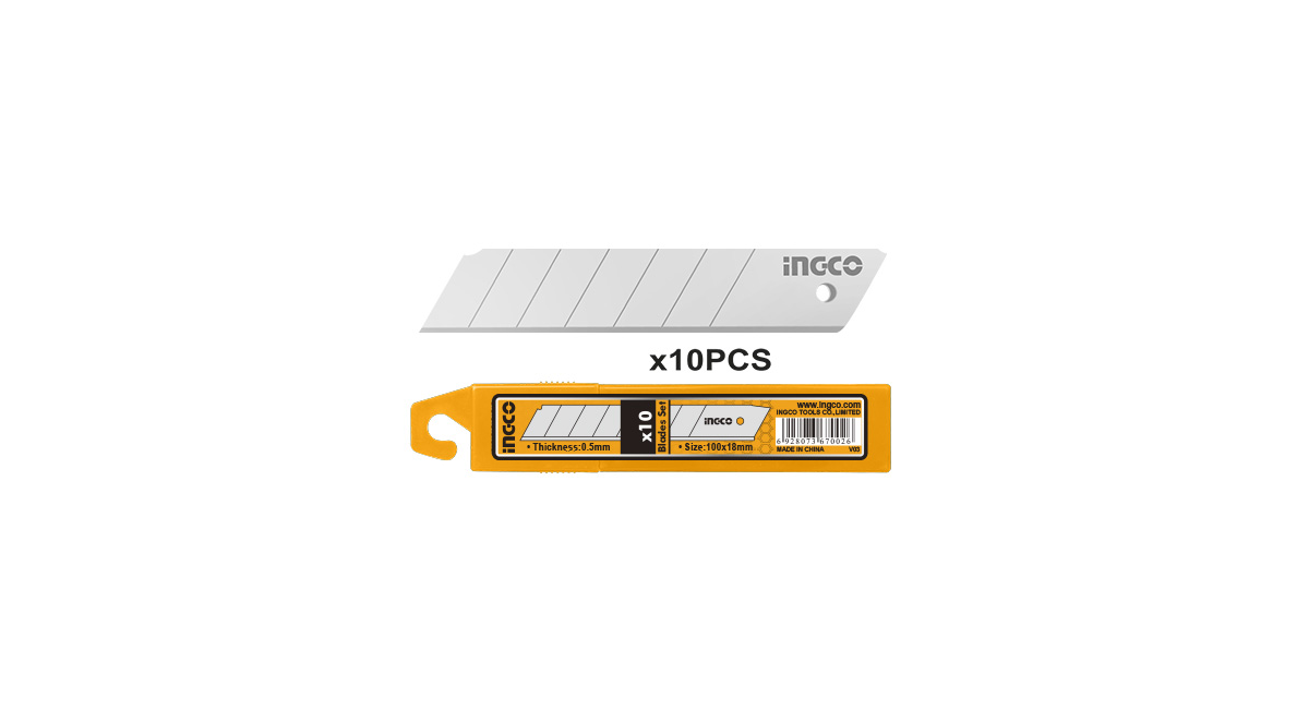 INGCOIngco HKNSB112 10'lu Yedek Maket Bıçağı SetiING-HKNSB112