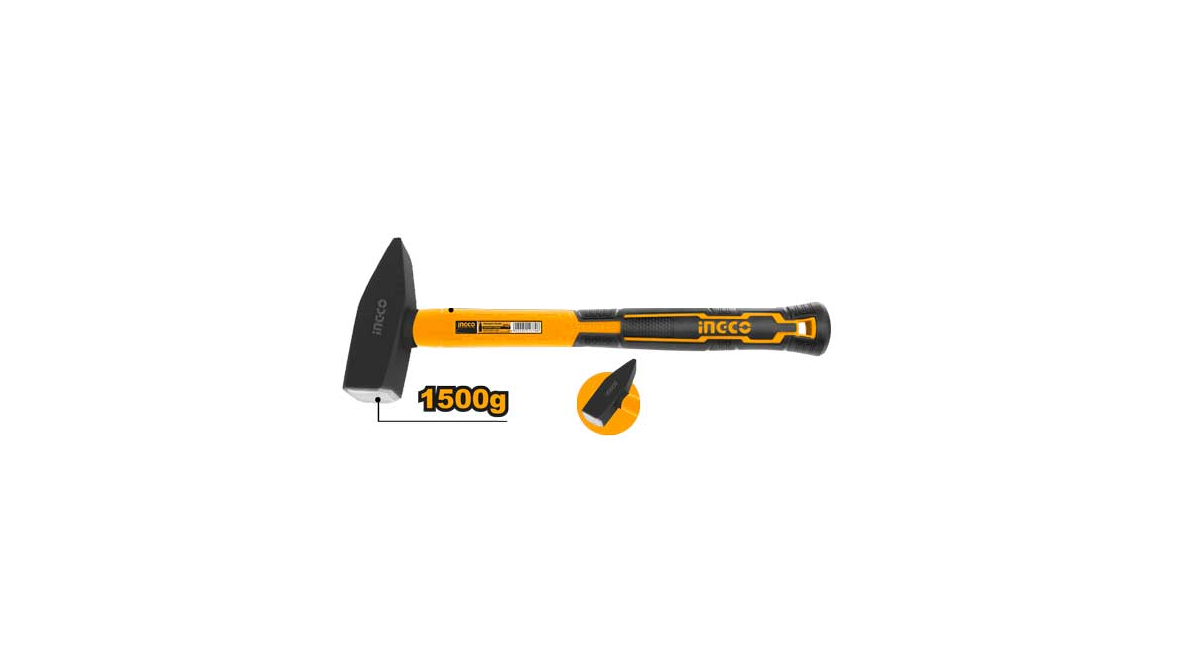 INGCOIngco HMH881500 Fiberglass Saplı Makinist Çekiç 1500gING-HMH881500
