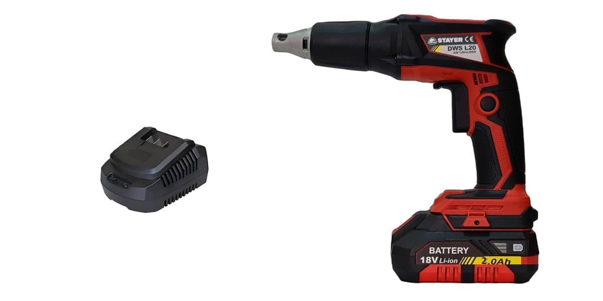 Stayer Akülü Alçıpan Vidalama Set Akü +Şarj