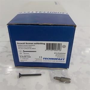 TECHNOFASTTechnofast Matkap Uçlu Alçıpan Vidası3,5x35mm 1000 Adet/Kutu
