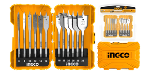 Ingco AKDL1201 Endüstriyel 12'li Bits Ahşap Yaprak Seti