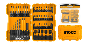 Ingco AKDL24502 Endüstriyel 45'li Darbeli Matkap Ucu ve Vida Seti