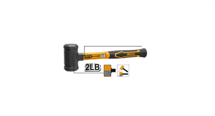 INGCOİngco HDBM01028 Fiberglass Saplı Tokmak 900gramING-HDBM01028