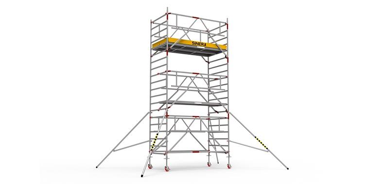 Profesyonel Alüminyum İskele S Pro Safe 12m 1350x2500