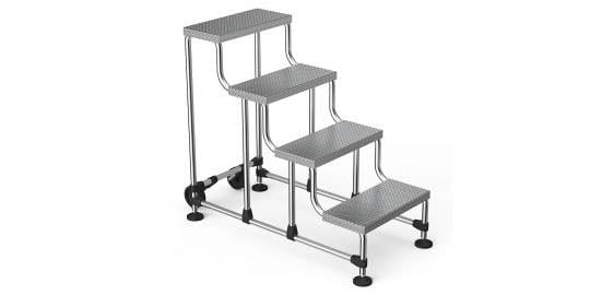 Saraylı 7804 Portatif Alüminyum Merdiven 4 Basamaklı