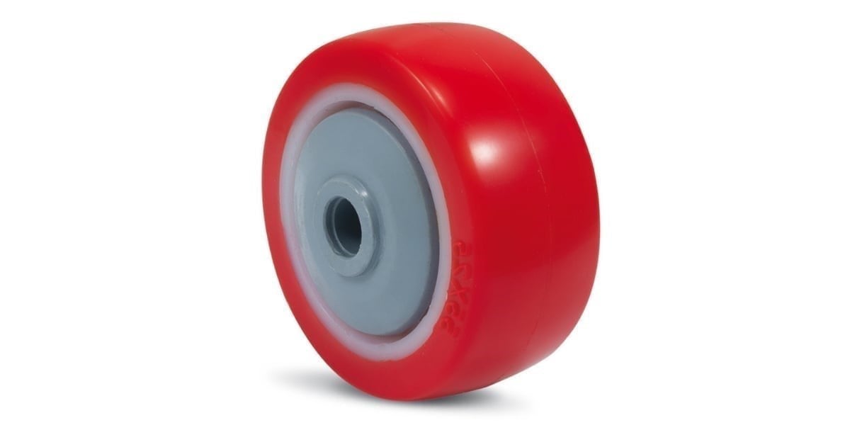 Kama 125x40 PUR Poliamid kasnaklı Enjeksiyon Baskı Poliüretan Kaplı Rulmanlı Yedek Teker 250kg