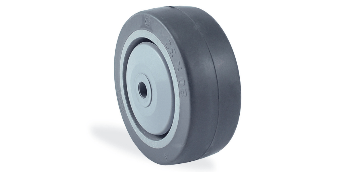 Kama 100X32 MTR Polipropilen Kasnaklı Termoelastik Lastik Sırtlı Rulmanlı Yedek Teker 100kg