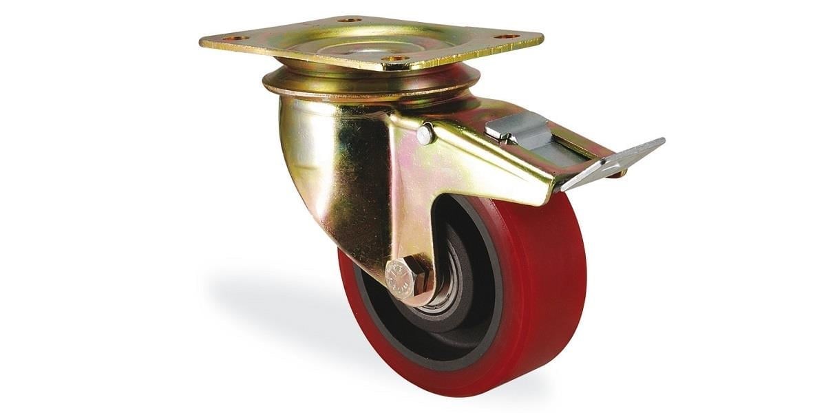 Kama K4102 KOR 125 F18 Ağır Yük Tekeri Tablalı Frenli 450kg