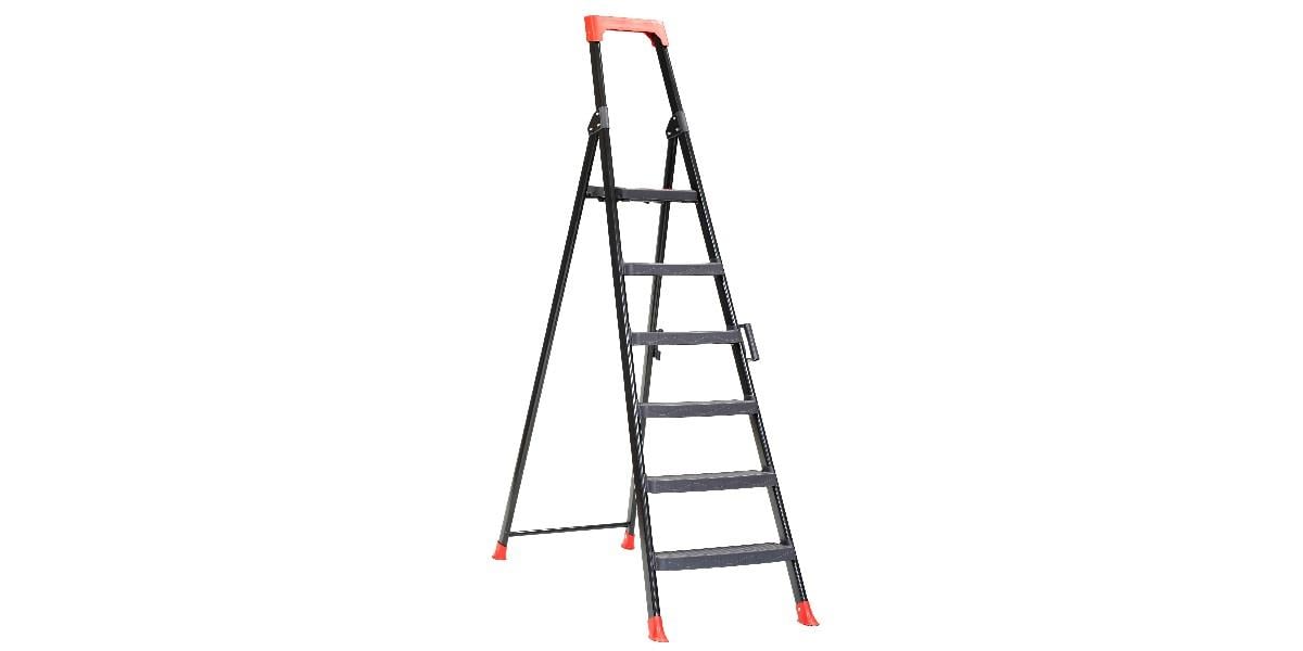 Saraylı 1425 Wonder 5+1 Metal Merdiven Plastik Kaplamalı Basamak 1.9m