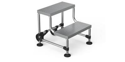 Saraylı 2 Basamaklı Portatif Alüminyum Merdiven 50cm