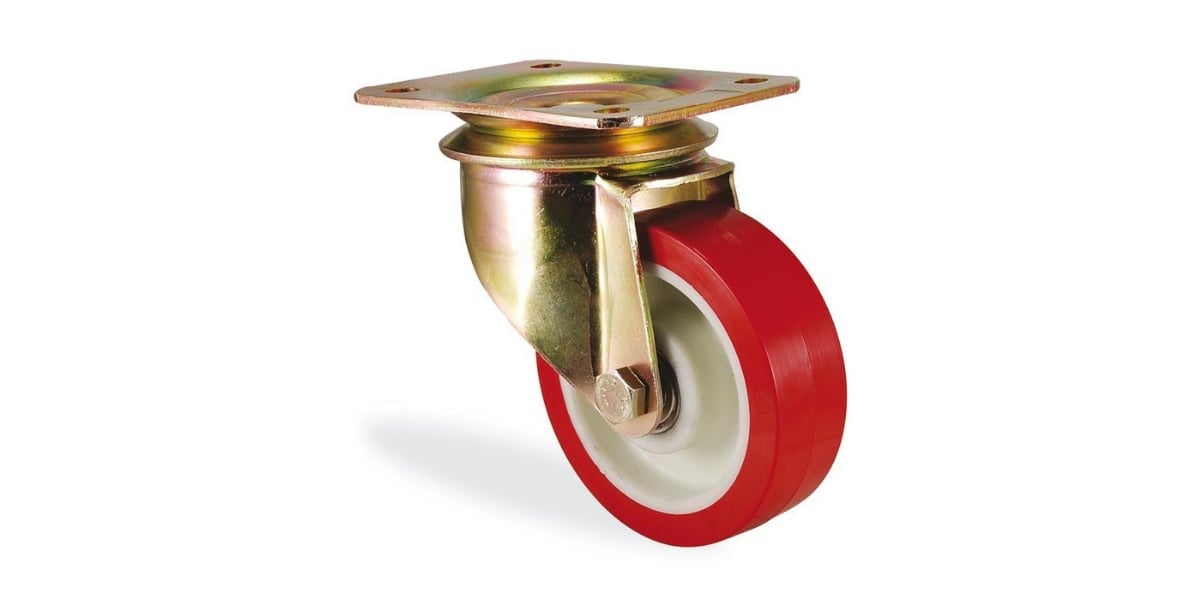 Kama K4102 PUR 125 Ağır Yük Tekeri Oynak Tablalı 250kg