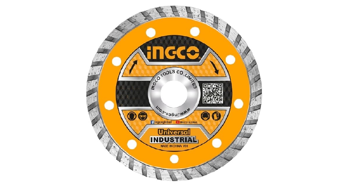Ingco DMD031801 Endüstriyel Turbo Elmas Disk 18cm