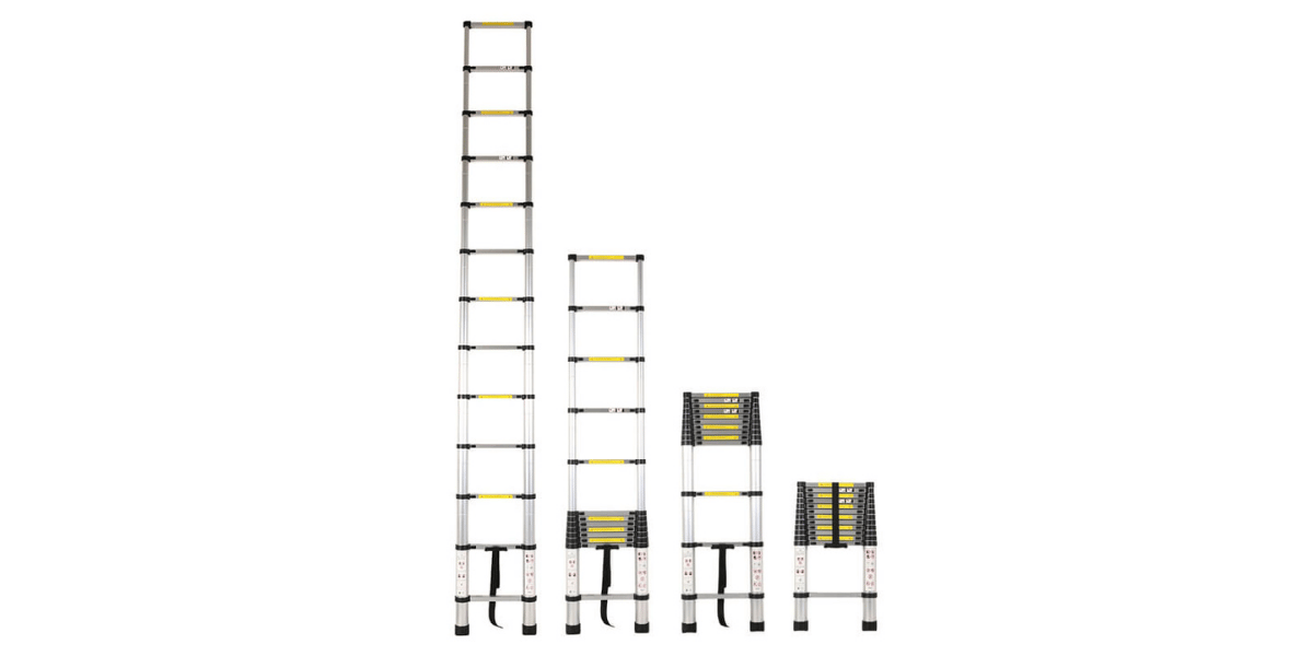 Saraylı 7113 T Tek Parça Teleskopik Merdiven 3.8m