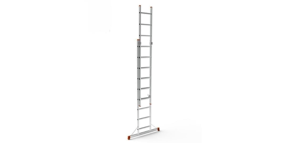 Saraylı 7209-S İki Parçalı Sürgülü Alüminyum Merdiven 4.5m