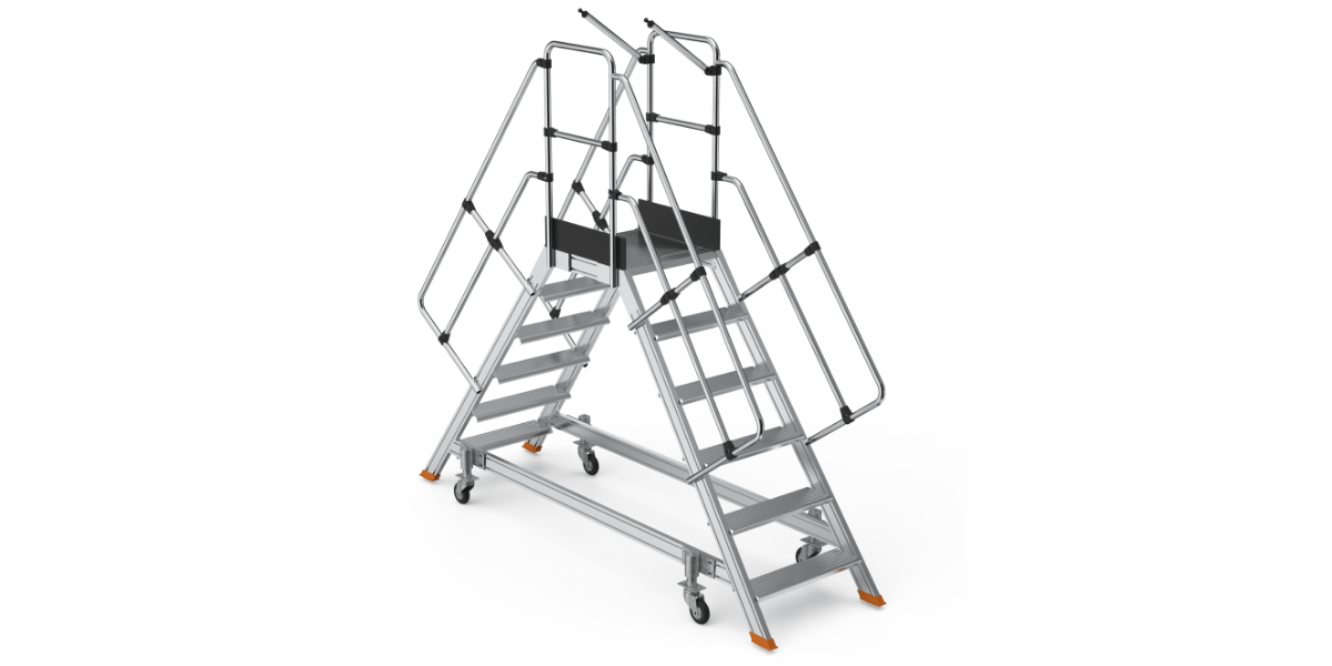 Saraylı 8205 Çift Yönlü Korkuluklu Endüstriyel Platform 2.2m