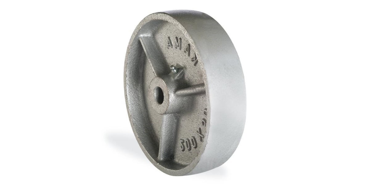 Kama 100x35 DDB Kendinden Burçlu Pik Döküm Kasnaklı Yedek Teker 400kg