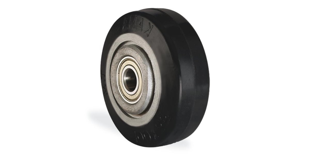 Kama 100x35 DYR Pik Döküm Kasnaklı Vulkanize Lastik Kaplı Rulmanlı Yedek Teker 140kg