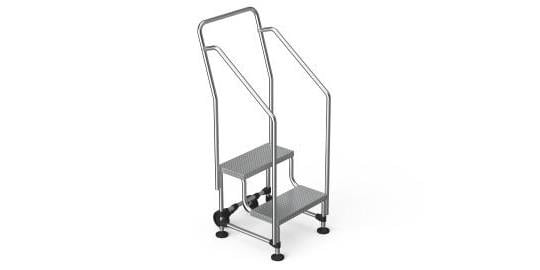 Saraylı Portatif Korkuluklu Merdiven