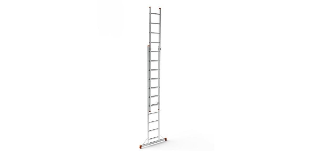 Saraylı 7211-S İki Parçalı Sürgülü Alüminyum Merdiven 5.5m