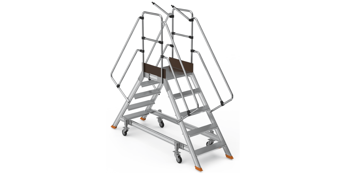 Saraylı 8204 Çift Yönlü Korkuluklu Endüstriyel Platform 2m