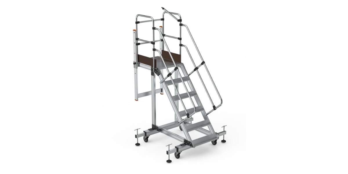 Saraylı 8505 Alüminyum Korkuluklu Tekerlekli Endüstriyel Platform 2.5m