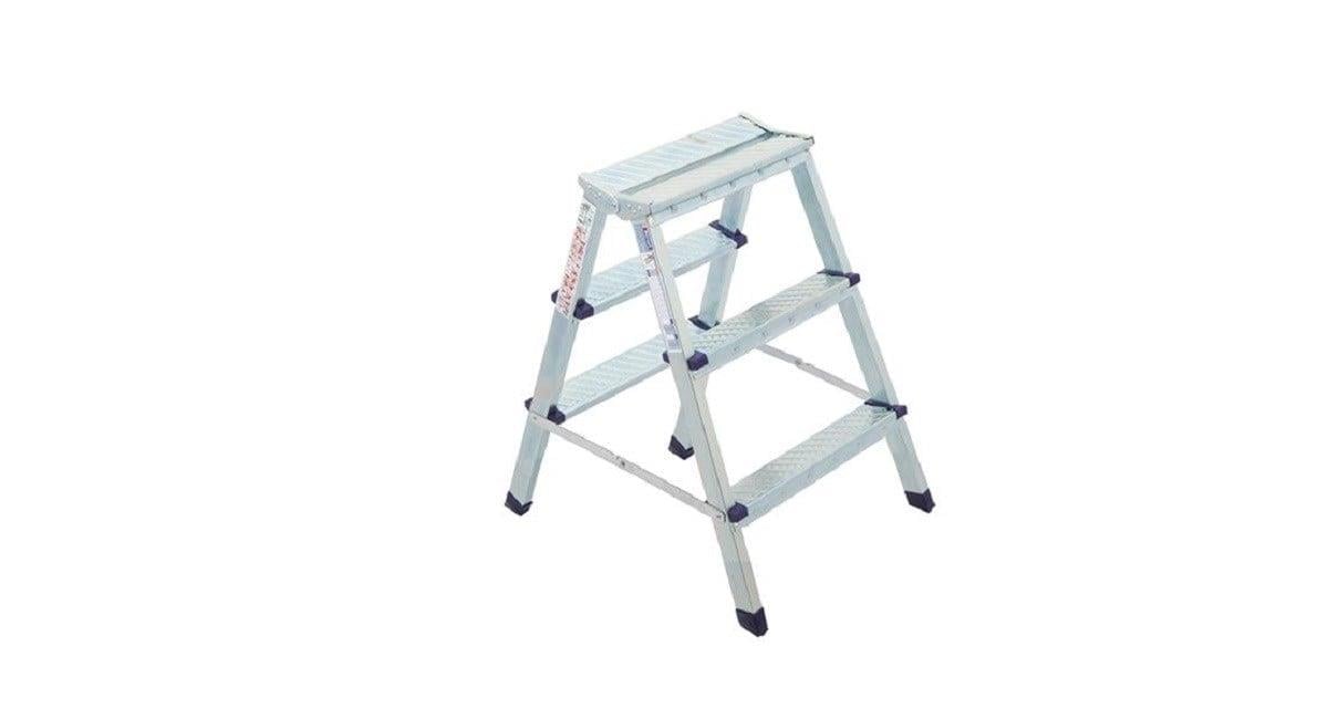 Saraylı 1203 Çift Taraflı Metal Merdiven 3 +3 Basamaklı